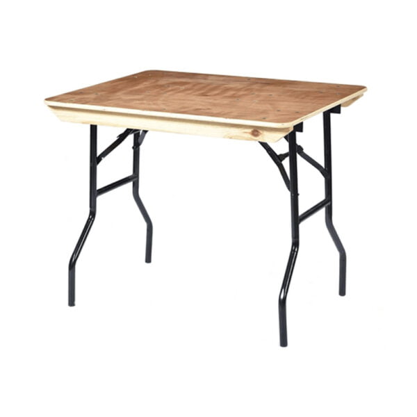 Trestle Table 3' x 2' 6" Wooden Top
