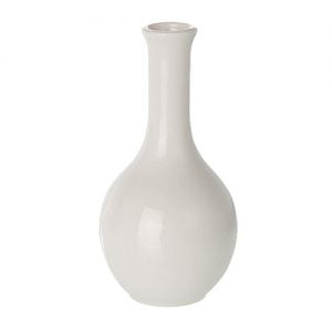 Bud Vase Plain White