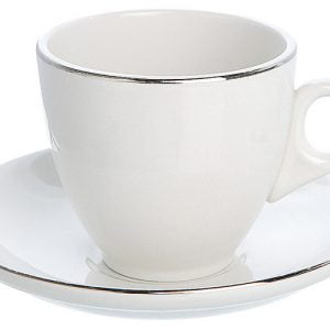 Tea/Coffee Cup Silver Line (packs of 10)