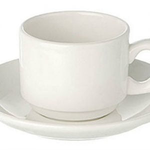 Coffee Cup Espresso Plain White (packs of 10)
