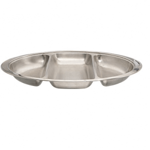 Oval Banqueting Dish 20" 3 Section