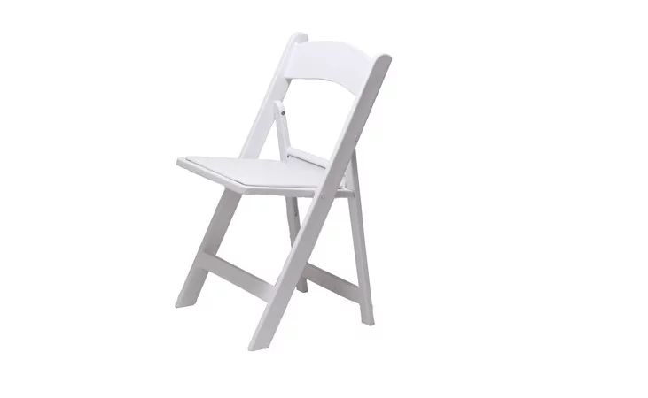 White Resin Folding Chair